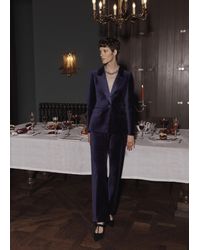 Hobbs - Heather Velvet Trousers - Lyst