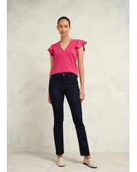 Hobbs - Pippa Cotton Slub Top - Lyst