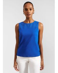 Hobbs - Paige Cotton Broderie Top - Lyst