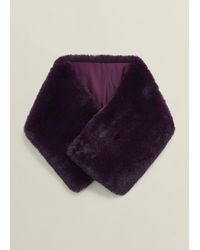 Hobbs - Christie Faux Fur Scarf - Lyst