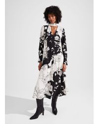 Hobbs - Isadora Silk Dress - Lyst