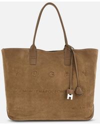 Hogan - Script Shopping Bag Medium - Lyst
