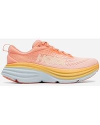 Hoka One One - Bondi 8 Schuhe für Damen in Shell Coral/Peach Parfait Größe 36 | Straße - Lyst