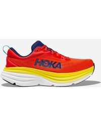 Hoka One One - Bondi 8 Chaussures en Red Alert/Flame Taille 40 | Route - Lyst