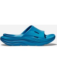 Hoka One One - Ora Recovery Slide 3 Chaussures en Diva Blue/Diva Blue Taille M34 2/3/ W36 | Récupération - Lyst