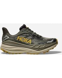 Hoka One One - Stinson 7 Chaussures pour Homme en Olive Haze/Forest Cover Taille 40 2/3 | Trail - Lyst