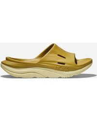 Hoka One One - Ora Recovery Slide 3 Chaussures en Golden Lichen/Celery Root Taille M40/ W41 1/3 | Récupération - Lyst