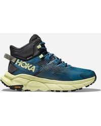 Hoka One One - Trail Code GORE-TEX Schuhe für Herren in Blue Graphite/Blue Coral Größe 47 1/3 | Wandern - Lyst