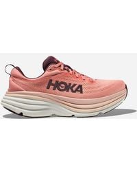 Hoka One One - Bondi 8 Chaussures en Earthenware/Pink Clay Taille 42 2/3 | Route - Lyst