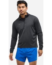Hoka One One - GlideTech Top mit Viertelreißverschluss für Herren in Black Größe L | Jacken - Lyst