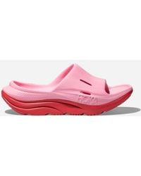 Hoka One One - Ora Recovery Slide 3 Chaussures pour Enfant en Peony/Cerise Taille 36 2/3 | Récupération - Lyst