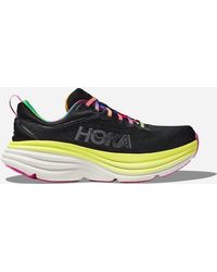 Hoka One One - Bondi 8 Schuhe für Damen in Black/Citrus Glow Größe 36 | Straße - Lyst