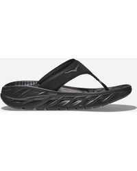 Hoka One One - Ora Recovery Flip Schuhe für Damen in Black/Dark Gull Gray Größe 36 | Freizeit - Lyst