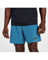 Hoka One One - Short 18 cm pour Homme en Blue Steel Taille S | Shorts - Lyst