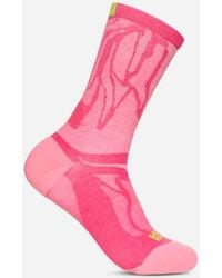 Hoka One One - Halblange Clifton Laufsocken in Electric Rose Größe M - Lyst
