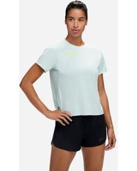 Hoka One One - Short Sleeve für Damen in Sunlit Ocean Größe S | Kurzarmshirts - Lyst