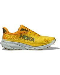 Hoka One One Challenger 7 Schuhe für Herren in Passion Fruit/Golden Yellow Größe 40 2/3 | Straße - Gelb