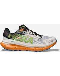 Hoka One One - Tecton X 2 Chaussures pour Homme en White/Solar Flare Taille 40 2/3 | Trail - Lyst