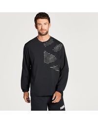 Hoka One One - Windjacke mit halbem Reißverschluss Schuhe für Herren in Black Größe M | Straße - Lyst