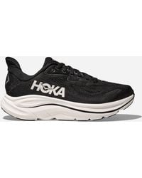 Hoka One One - Clifton 10 Schuhe für Damen in Black/White Größe 36 X-Weit | Straße - Lyst