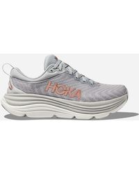 Hoka One One - Gaviota 5 Chaussures pour Femme en Harbor Mist/Rose Gold Taille 36 | Route - Lyst