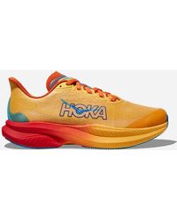 Hoka One One - Mach 6 Chaussures pour Enfant en Poppy/Squash Taille 36 | Route - Lyst