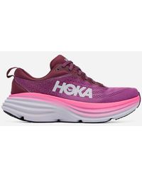Hoka One One - Bondi 8 Chaussures pour Femme en Beautyberry/Grape Wine Taille 42 | Route - Lyst