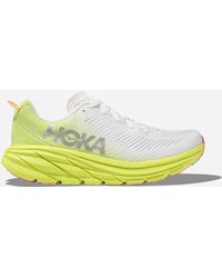 Hoka One One - Rincon 3 Chaussures pour Femme en White/Citrus Glow Taille 45 1/3 | Route - Lyst