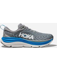 Hoka One One - Gaviota 5 Chaussures en Limestone/Diva Blue Taille 44 2/3 | Route - Lyst