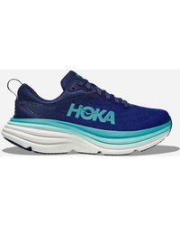 Hoka One One - Bondi 8 Chaussures pour Femme en Bellwether Blue/Evening Sky Taille 36 | Route - Lyst