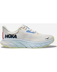 Hoka One One - Arahi 7 Schuhe für Herren in Blanc De Blanc/Virtual Blue Größe 40 2/3 Weit | Straße - Lyst