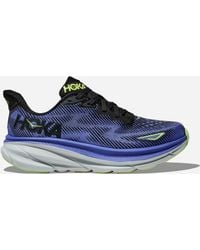 Hoka One One - Clifton 9 Chaussures pour Femme en Black/Stellar Blue Taille 36 2/3 | Route - Lyst