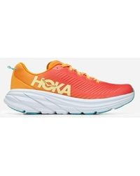 Hoka One One - Rincon 3 Chaussures pour Femme en Camellia/Radiant Yellow Taille 40 Large | Route - Lyst