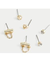 Hollister - Bar Stud Earring 3-pack - Lyst