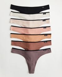 Hollister - Gilly Hicks Cotton Blend Thong Underwear 7-pack - Lyst