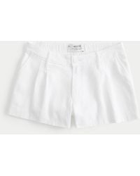 Hollister - Hollister Livvy Low-rise Linen-blend Shorts 3" - Lyst