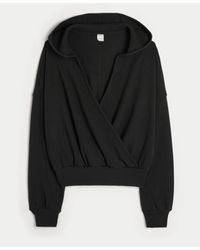 Hollister - Gilly Hicks Kuscheliger Wickel-Hoodie mit Waffelmuster - Lyst