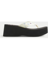 Hollister - Platform Flip Flops - Lyst