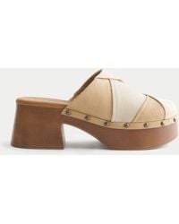 Hollister - Patchwork Platform Clogs - Lyst