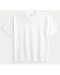 Hollister - Heavyweight Boxy Crew T-shirt - Lyst