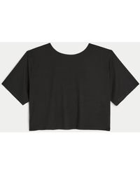 Hollister - Gilly Hicks Active Reversible Crop T-shirt - Lyst