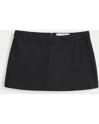 Hollister - Low Rise Ponté-Miniskort in A-Linie - Lyst