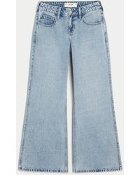 Hollister - Ausgestellte Low Rise Baggy-Jeans in heller Waschung - Lyst