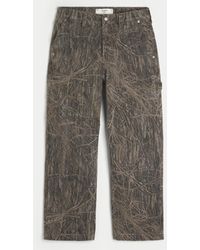 Hollister - Camo Baggy Painter Jeans - Lyst