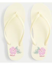 Hollister - Rubber Flip Flops - Lyst