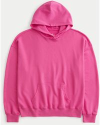 Hollister - Oversized-Hoodie aus Frottee - Lyst