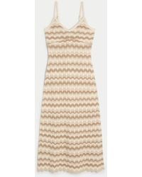 Hollister - Crochet-style Midi Dress - Lyst