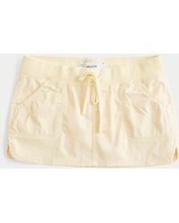Hollister - Hollister Remi Ultra Low-rise Poplin Micro Mini Skort - Lyst