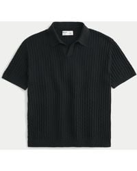 Hollister - Boxy Short-sleeve Sweater Polo - Lyst