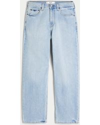 Hollister - Light Wash Baggy Jeans - Lyst